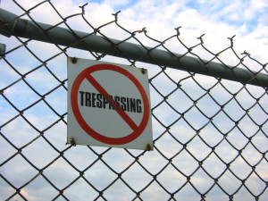 No Tresspassing